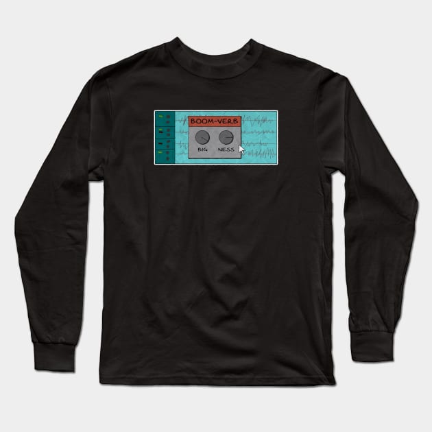 BOOM-VERB vst daw Plug-In Long Sleeve T-Shirt by RyanJGillComics